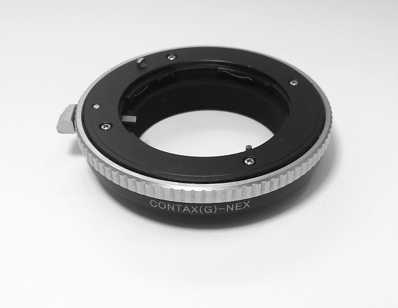 Contax G lens to Sony-NEX camera body adaptor sec. version